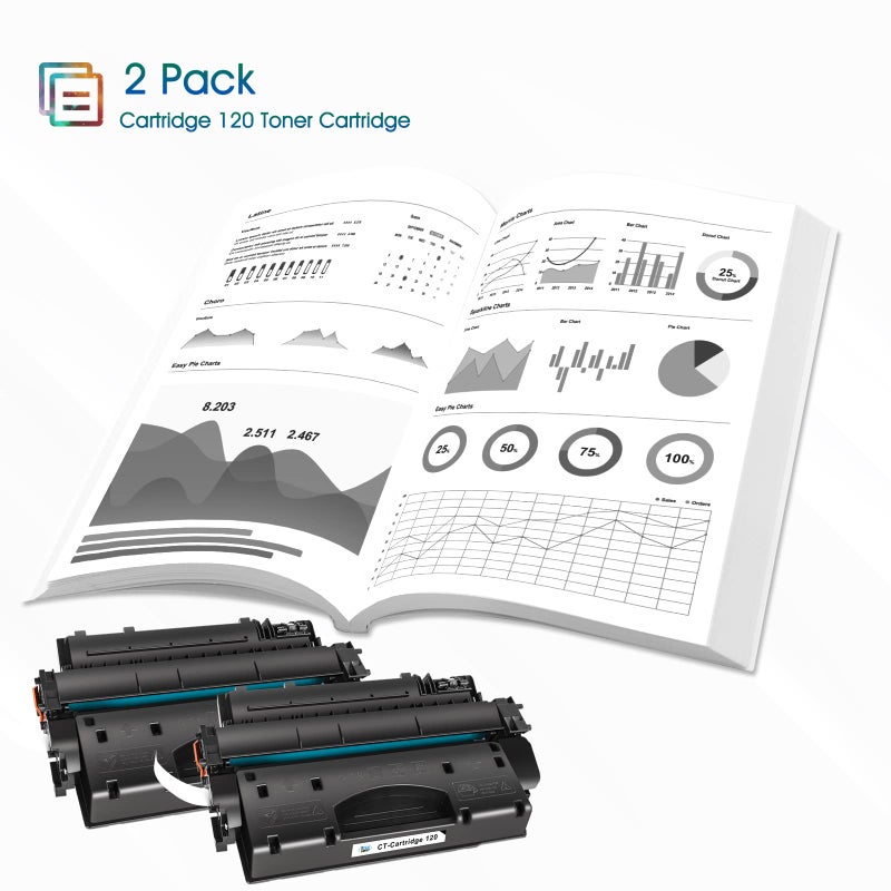 Cool Toner Compatible Toner Cartridges Replacement for Canon 120 cartridges 120 CRG-120 Canon imageCLASS D1120 D1550 D1150 D1320 D1350 D1520 D1100 D1370 D1180 D1170 MF6680DN MF417dw (Black, 2-Pack) - Image 3